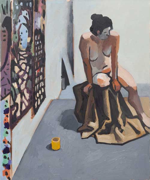 nude painting by the Venice painter, Curtis Hoekzema.