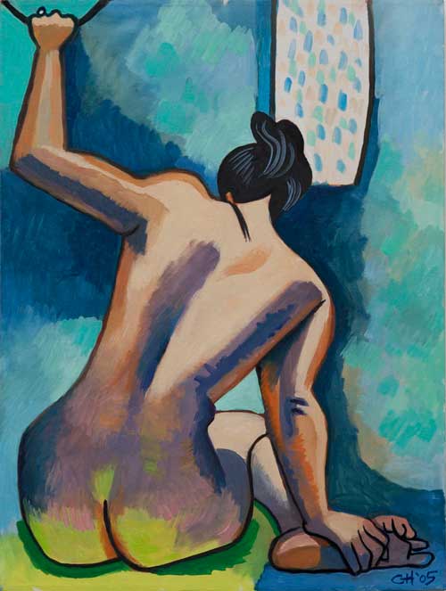 nude painting by the Venice painter, Curtis Hoekzema.