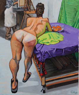 nude painting by the Venice painter, Curtis Hoekzema.