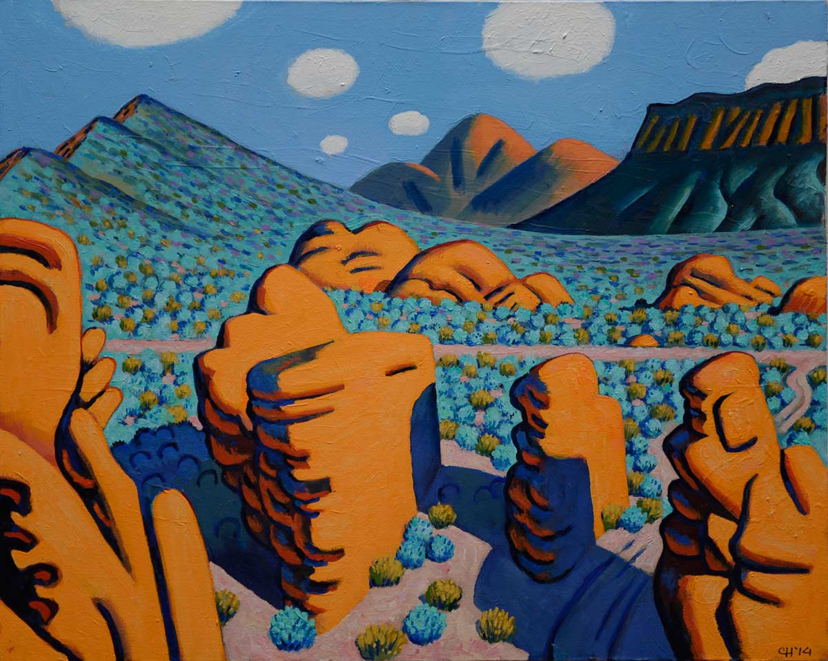 LANDSCAPE - oil painting by the Venice painter, Curtis Hoekzema.