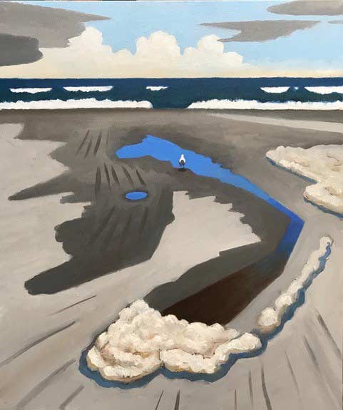 LANDSCAPE - LANDSCAPE - oil painting by the Venice painter, Curtis Hoekzema.