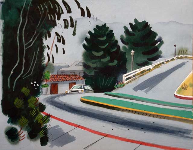 LANDSCAPES - watercolor painting by the Venice painter, Curtis Hoekzema.